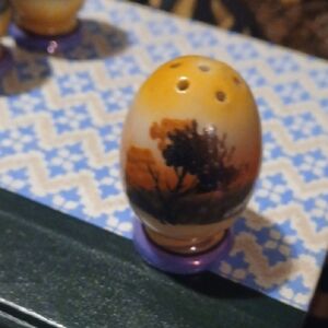 6 Pc. Set Handpainted VINTAGE Egg Salt Shakers